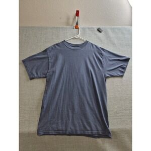 Anchor Blue Tee Shirt Mens Large Heather Blue Cotton Crew Neck Everyday Wear